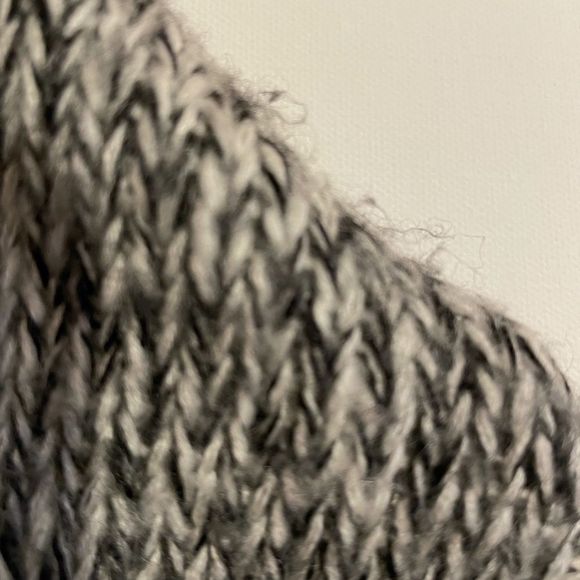 H&M Womens Grey Knit Long Open Cardigan Sweater Size Large - Picture 6 of 7